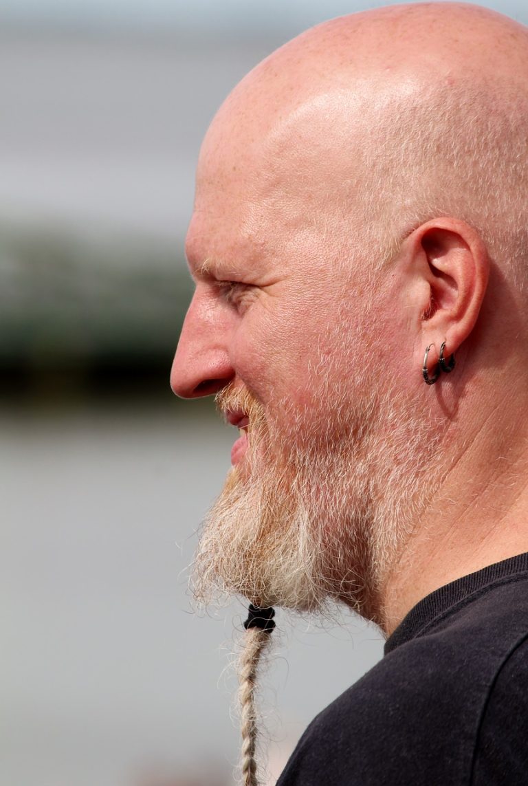 man, side profile, bald testimonials